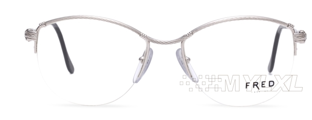 法兰半框眼镜架