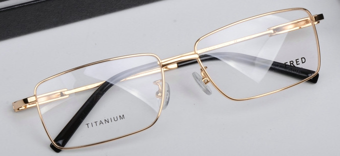 法兰男士纯钛全框眼镜