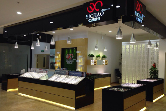 购物商城类眼镜店展示