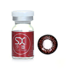 沙宣红色 大直径 时尚潮流 年抛1片彩色隐形眼镜