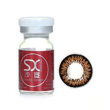 沙宣棕色 大直径 时尚潮流 年抛1片彩色隐形眼镜