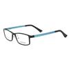 亿超 钨碳 全框眼镜框 黑框蓝腿 小码休闲男女通用 Y0002C5