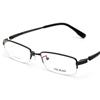 亿超 FB6009C4黑色 男士商务 中码半框 超轻纯钛 近视眼镜框