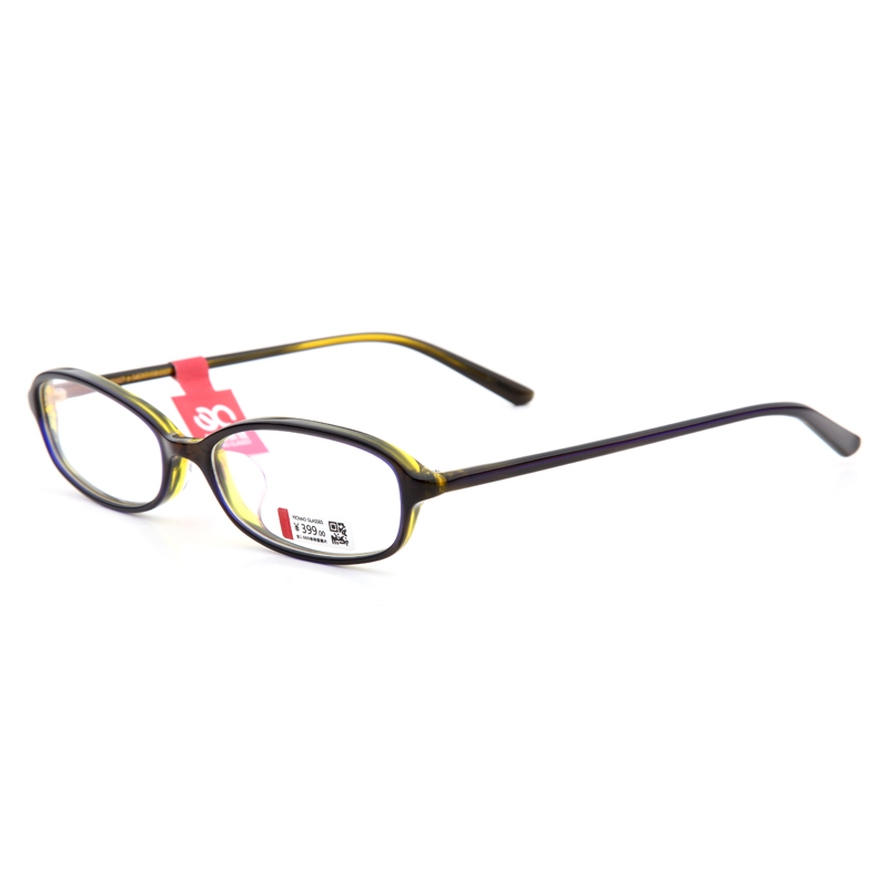 亿超FB5027板材C6绿黄 女士潮款 休闲全框 薄片板材系列 眼镜