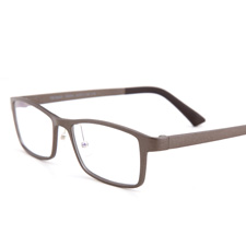 亿超FB0004钨碳C16亮棕男士女士全框方形近视框架眼镜