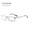 姬龙雪GL0506C03商务纯钛全框大码男士枪色近视框架眼镜