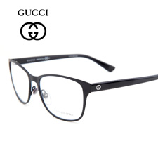 古驰GUCCI金属板材GG4268磨砂黑10G全框男士近视眼镜框架