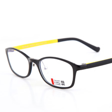 亿超钨碳FB0013黑框黄腿C15潮款女士近视眼镜架