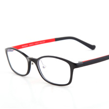 亿超钨碳FB0013C17黑框红腿潮款女士近视眼镜架