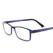 亿超FB0004钨碳C7透明深蓝男女全框近视框架眼镜