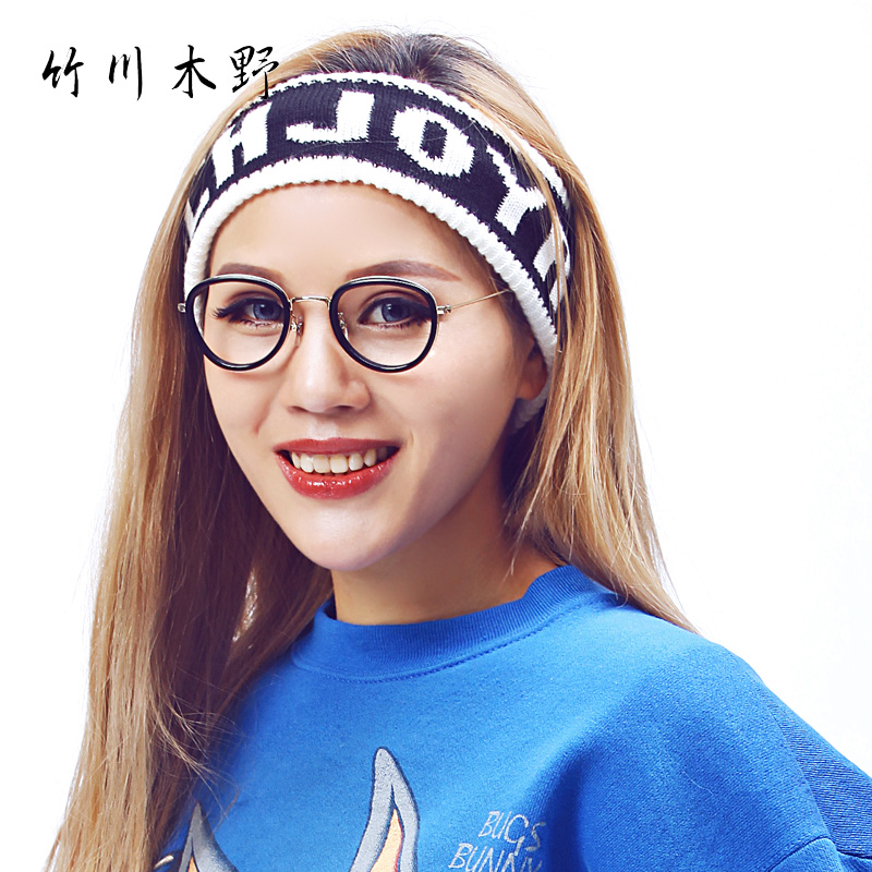 竹川木野Z1604C01黑框金腿潮款板材全框镜架