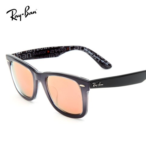 雷朋 RB2140-F 男女通用 太阳镜 1201/Z2紫/炫彩粉片