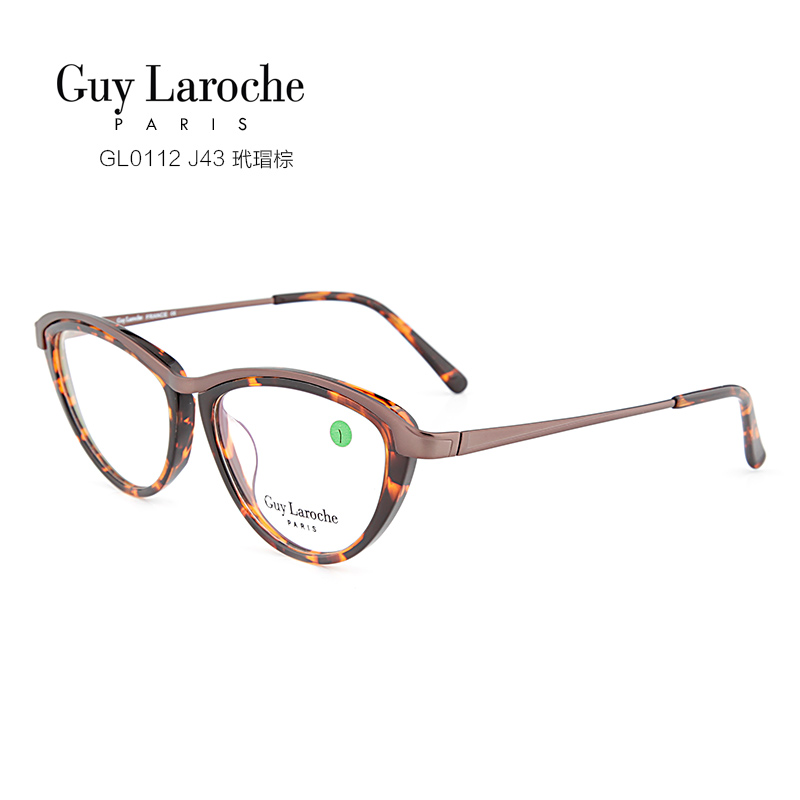 姬龙雪 GL0112 女士 眼镜框 J43玳瑁棕