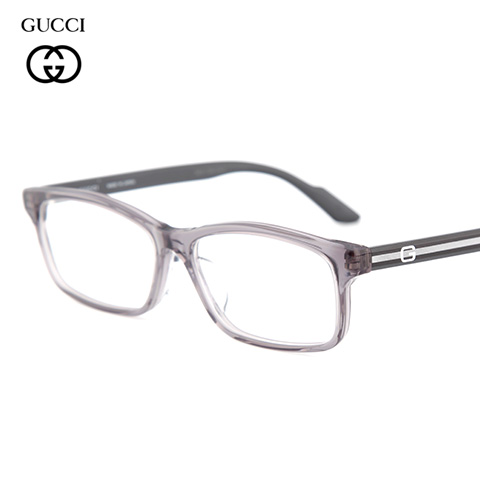 古驰 GG-9091J 男士 眼镜框 透明灰4AP