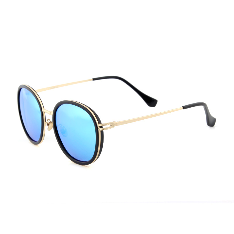 亿超 YC9715 男女通用 太阳镜 C01黑/炫彩蓝