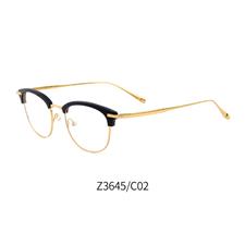 竹川木野 Z3645 男女通用 眼镜框 C02黑金