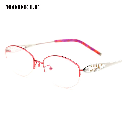 MODELE MODELE12282 女士 眼镜框 RED红银腿
