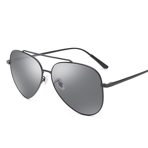 亿超TR90偏光太阳镜灰片黑色简约男女通用YC9605C02