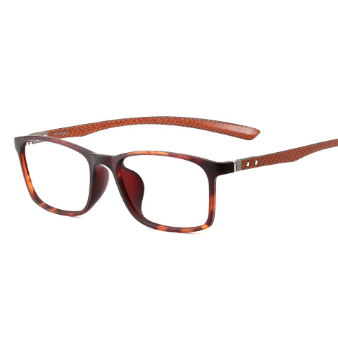 亿超 钨碳 全框眼镜框 玳瑁棕色 百搭女款 FB0065C03