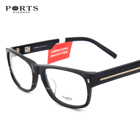 宝姿 板材 PM9213 男女通用 眼镜框BB黑_亿超眼镜官网