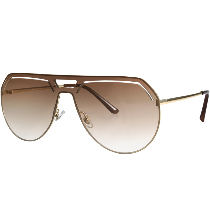 亿超网红新款太阳镜男时尚复古墨镜 男女通用YC2205C03暖柔茶