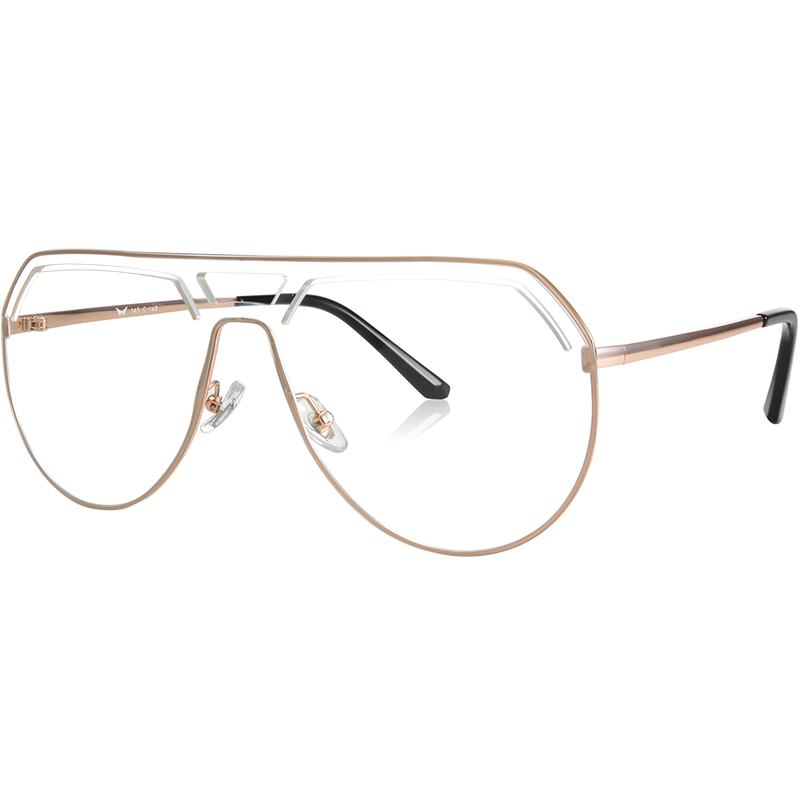 亿超网红新款太阳镜男时尚复古墨镜 男女通用YC2205C05光影透明