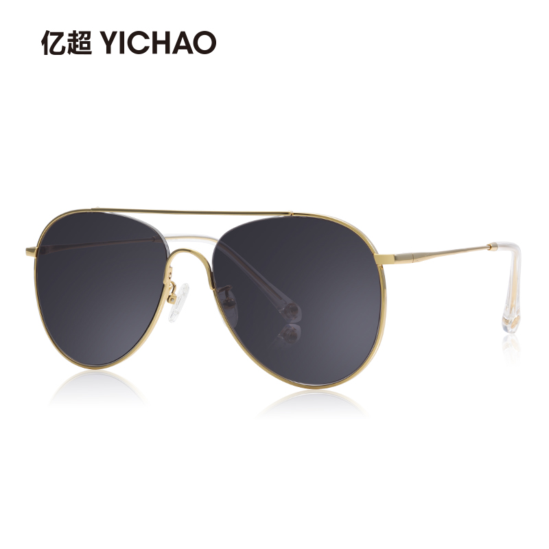 亿超新款复古女款蛤蟆双炫彩渐变偏光个性司机太阳镜男时尚墨镜潮