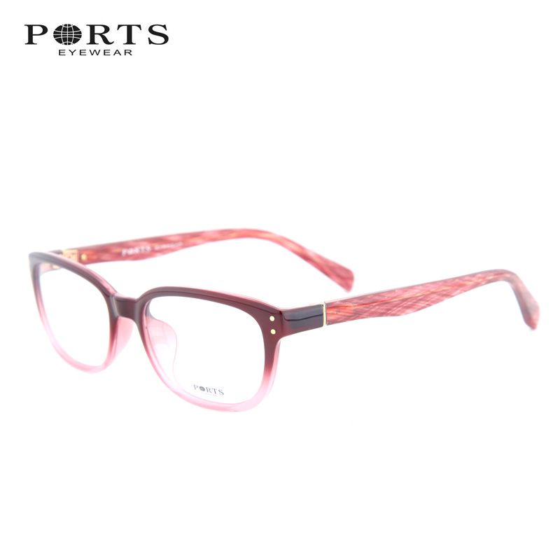 宝姿板材POF14304PP1紫色板材休闲女士大码近视眼镜架