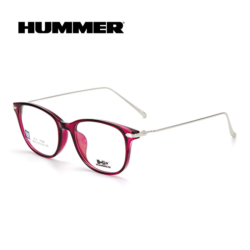 H2hummer2873注塑眼镜架 酒红色C58a 男女同款眼镜