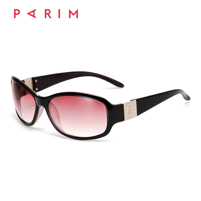 派丽蒙太阳镜8308R1黑  女士太阳镜