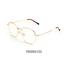 亿超合金FB3069c1金色男女通用全框潮流眼镜架