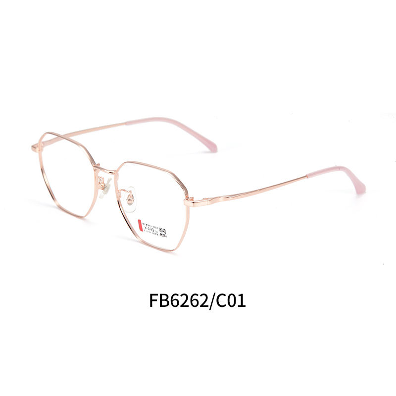 亿超钛FB6262 c1玫瑰金男女同款眼镜架