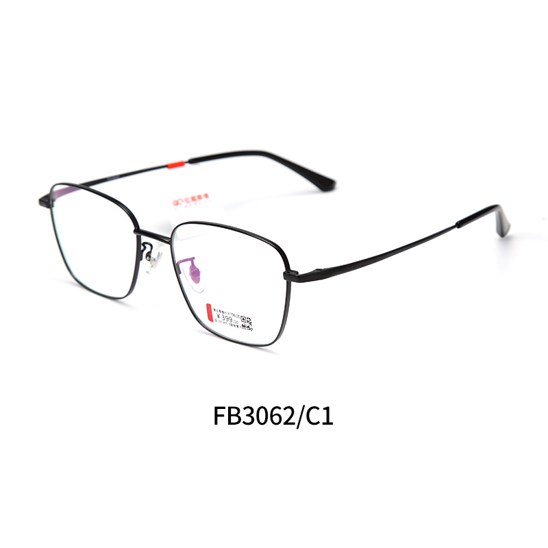 亿超FB3062c1黑色男女通用休闲全框