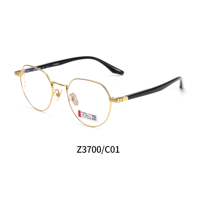竹川木野Z3700c1金色男女通用休闲全框