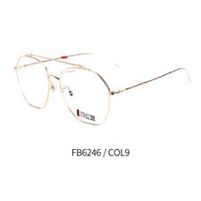 亿超FB6246c9玫瑰金男女通用潮款全框眼镜架
