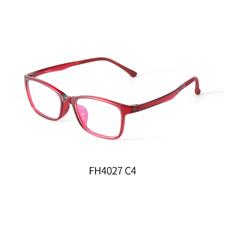 亿超青少年注塑FH4027酒红色C4眼镜架