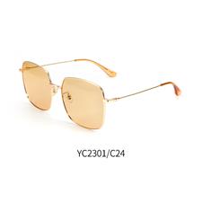 亿超精品太阳镜YC2301 C24金框茶片