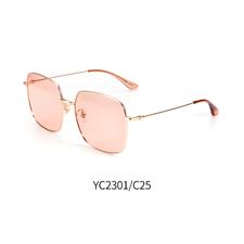 亿超精品太阳镜YC2301C25金框红片