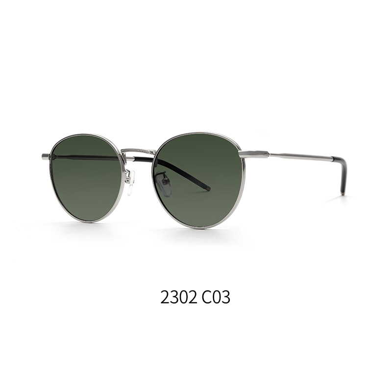 亿超精品太阳镜YC2302 C03银框墨绿片